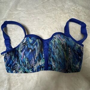 Le Mystere Blue Abstract Print Bra